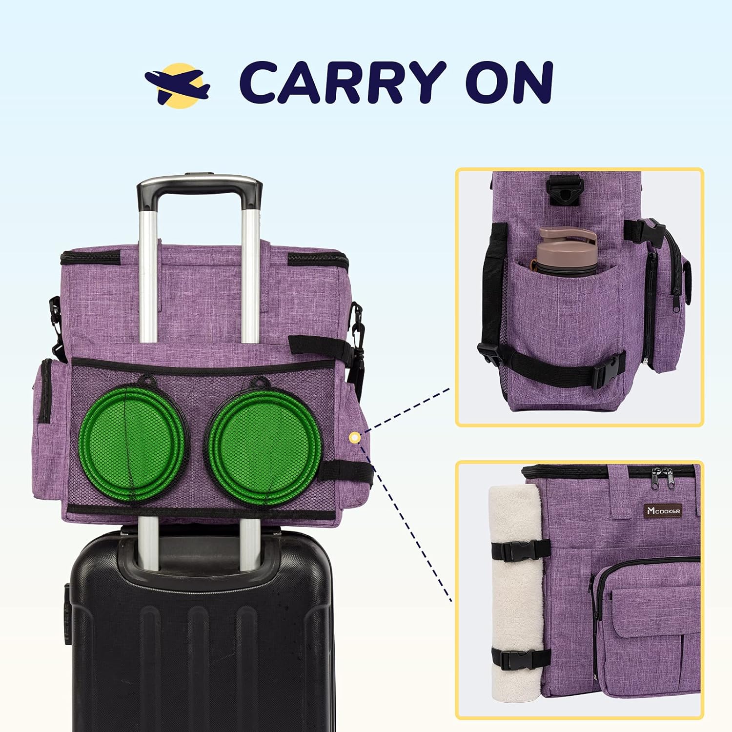 Carry on carrier for pets