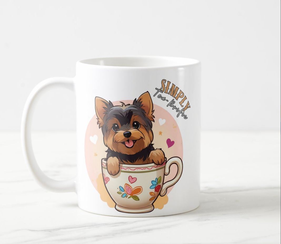 Yorkie Tea Cup Simply Tea-rrific Coffee Mug from Zazzle